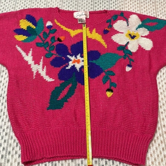 Vintage 80s Jaclyn Smith Knit Pink Sweater - Picture 15 of 16